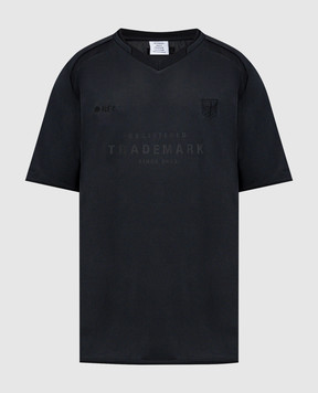 Vetements Black T-shirt with Trademark print UH76TR500B
