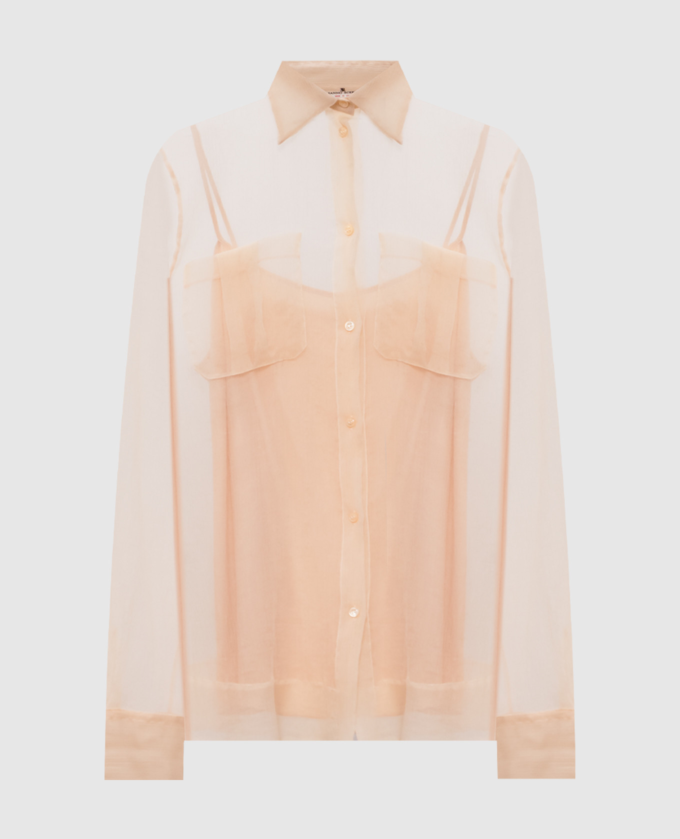 

Beige blouse with silk Ermanno Scervino