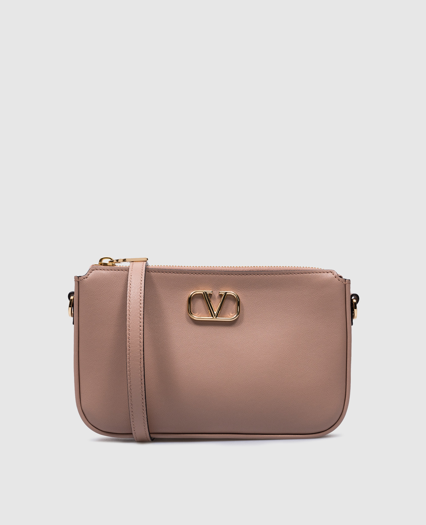 

VLogo Signature Beige Leather Bag Valentino