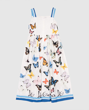 Dolce&Gabbana Children's white printed dress L54DE4FI5KS812+