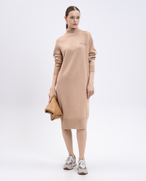 Peserico Beige wool, silk and cashmere dress S92270F079283D