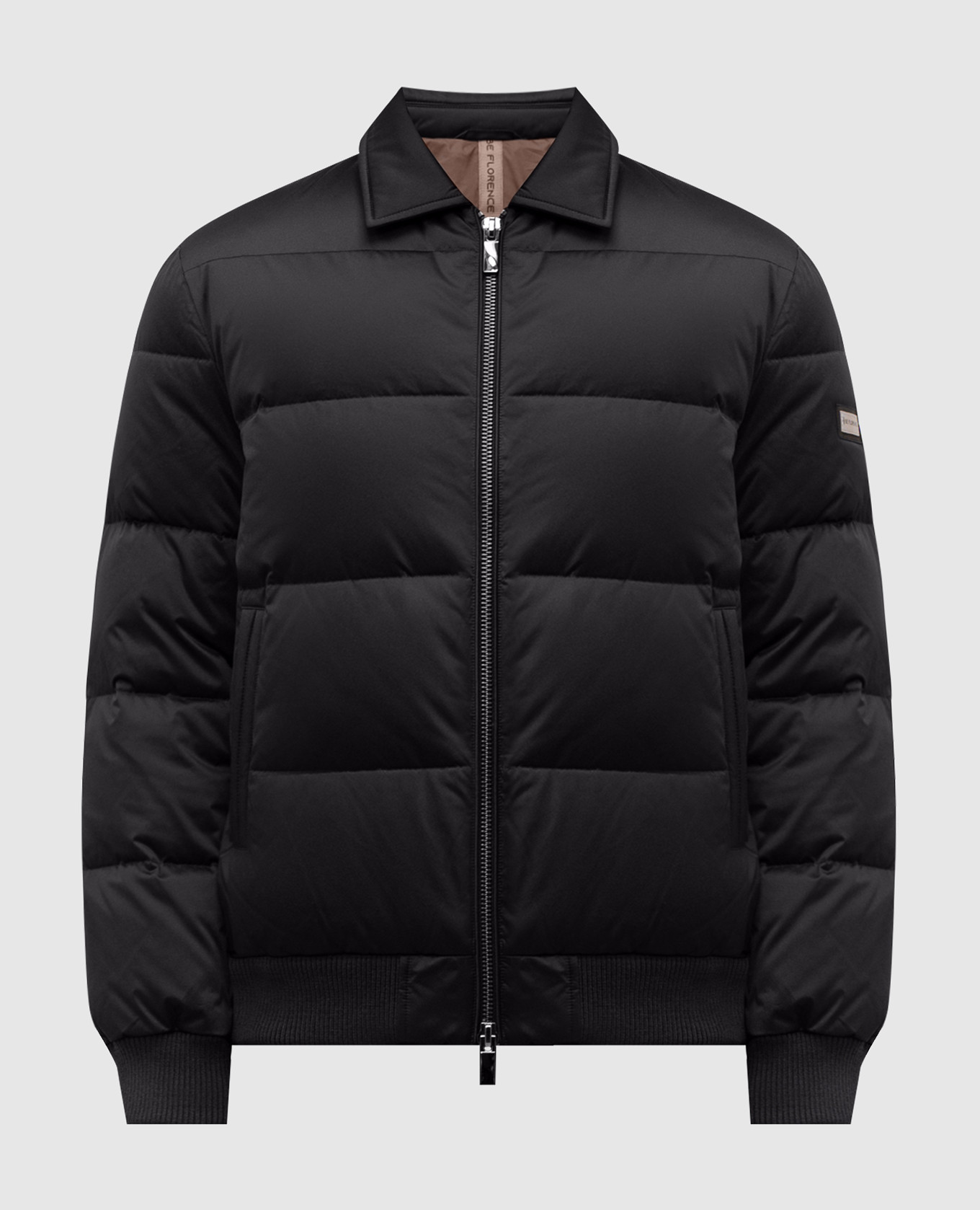 

Black down jacket with logo Be Florence