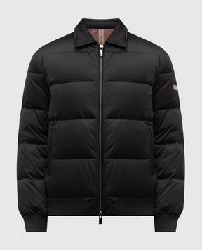 Be Florence Black down jacket with logo BE24M4