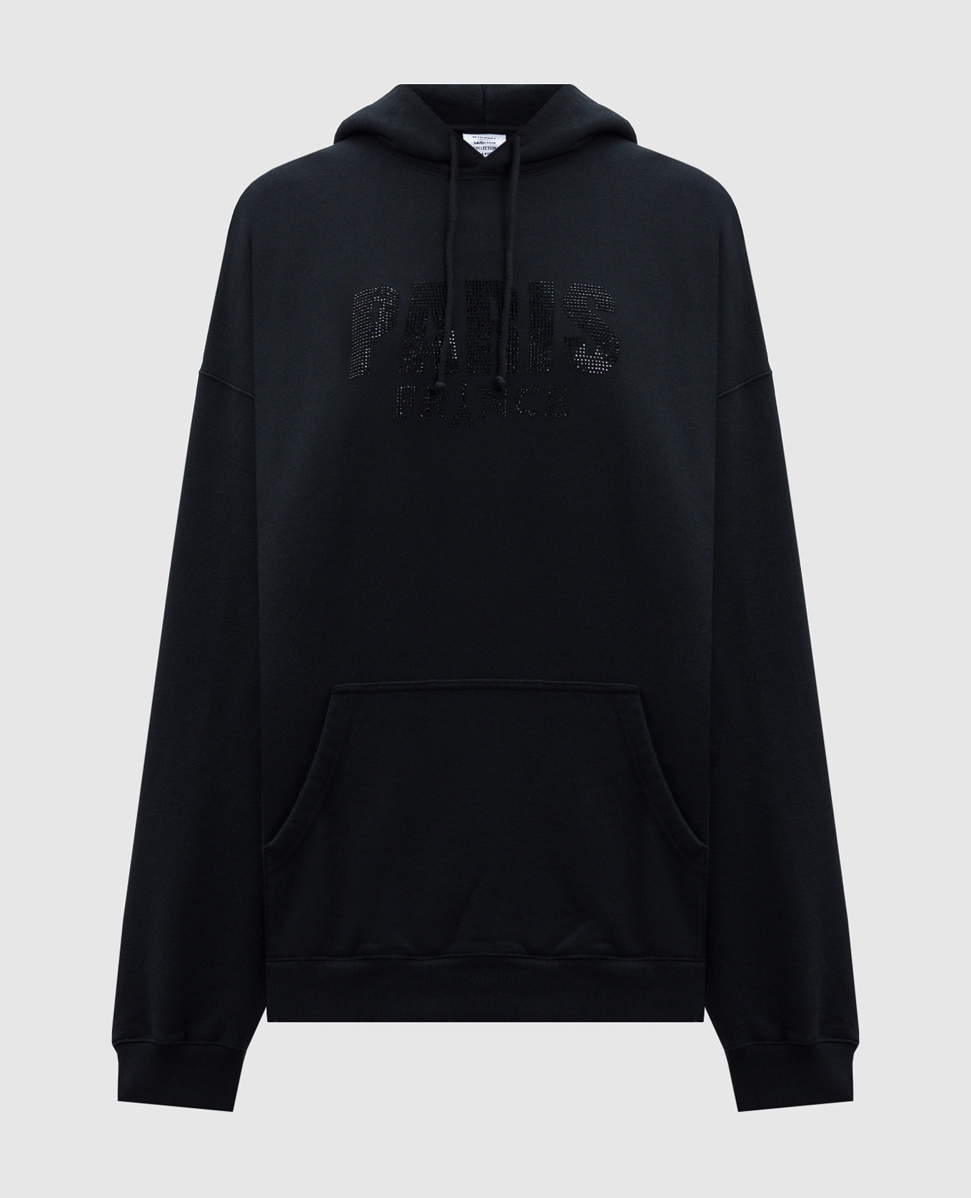 

Black hoodie with crystals Vetements