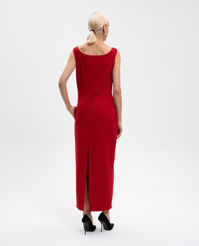 Magda Butrym Red wool midi dress DRESS13237925