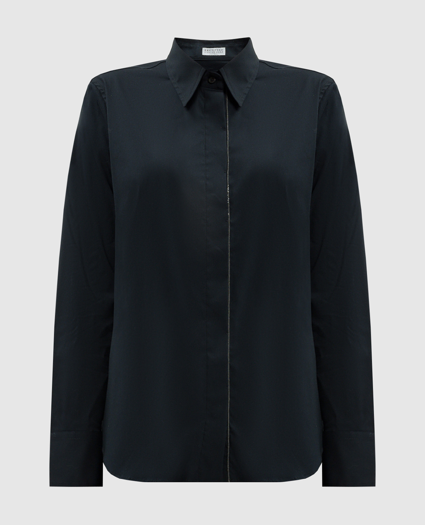 

Blue blouse with monil chain Brunello Cucinelli