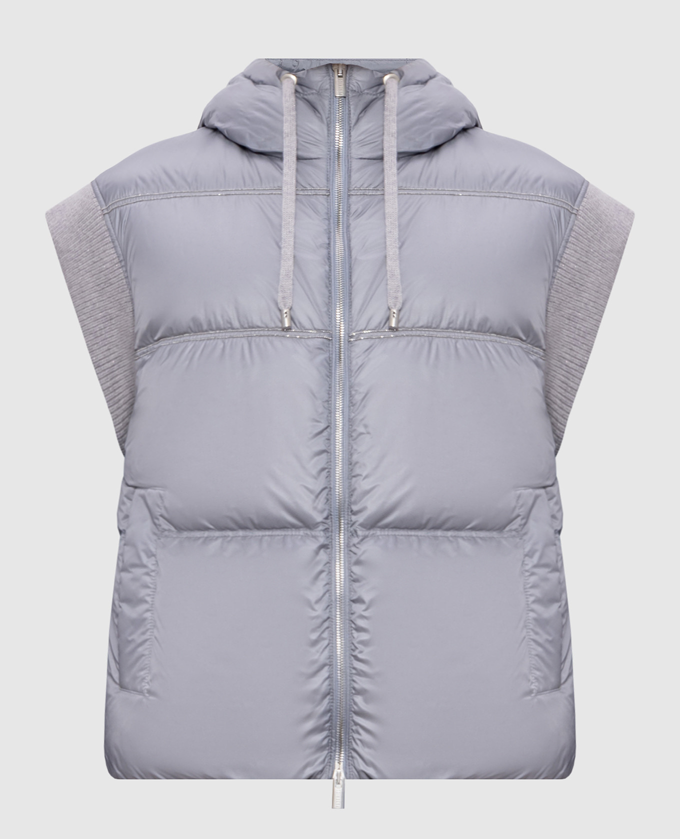 

Gray down vest with monil chain Peserico, Grey