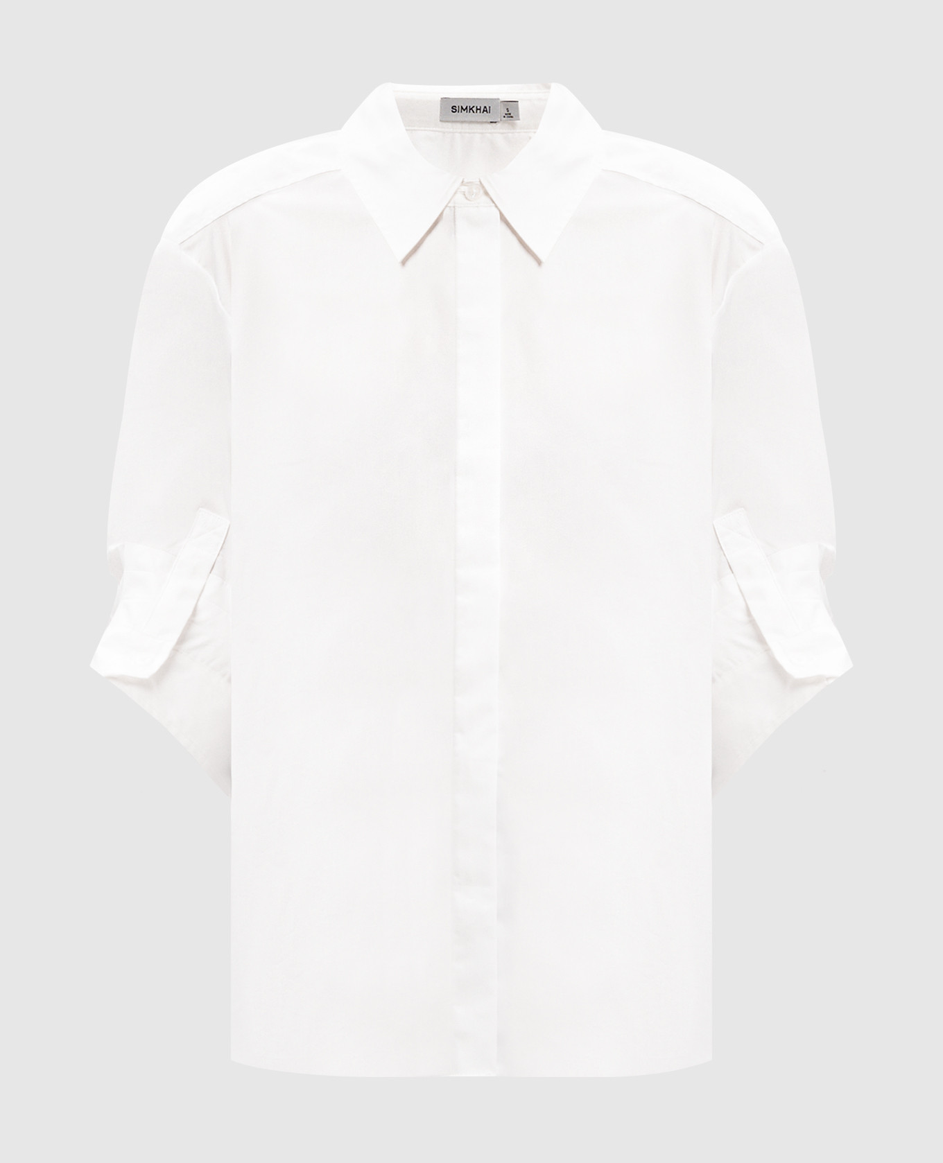 

Gemma white blouse with short sleeves Simkhai
