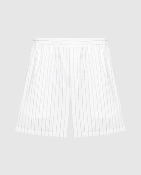 Dolce&Gabbana White striped shorts GP06UTFR5ZK