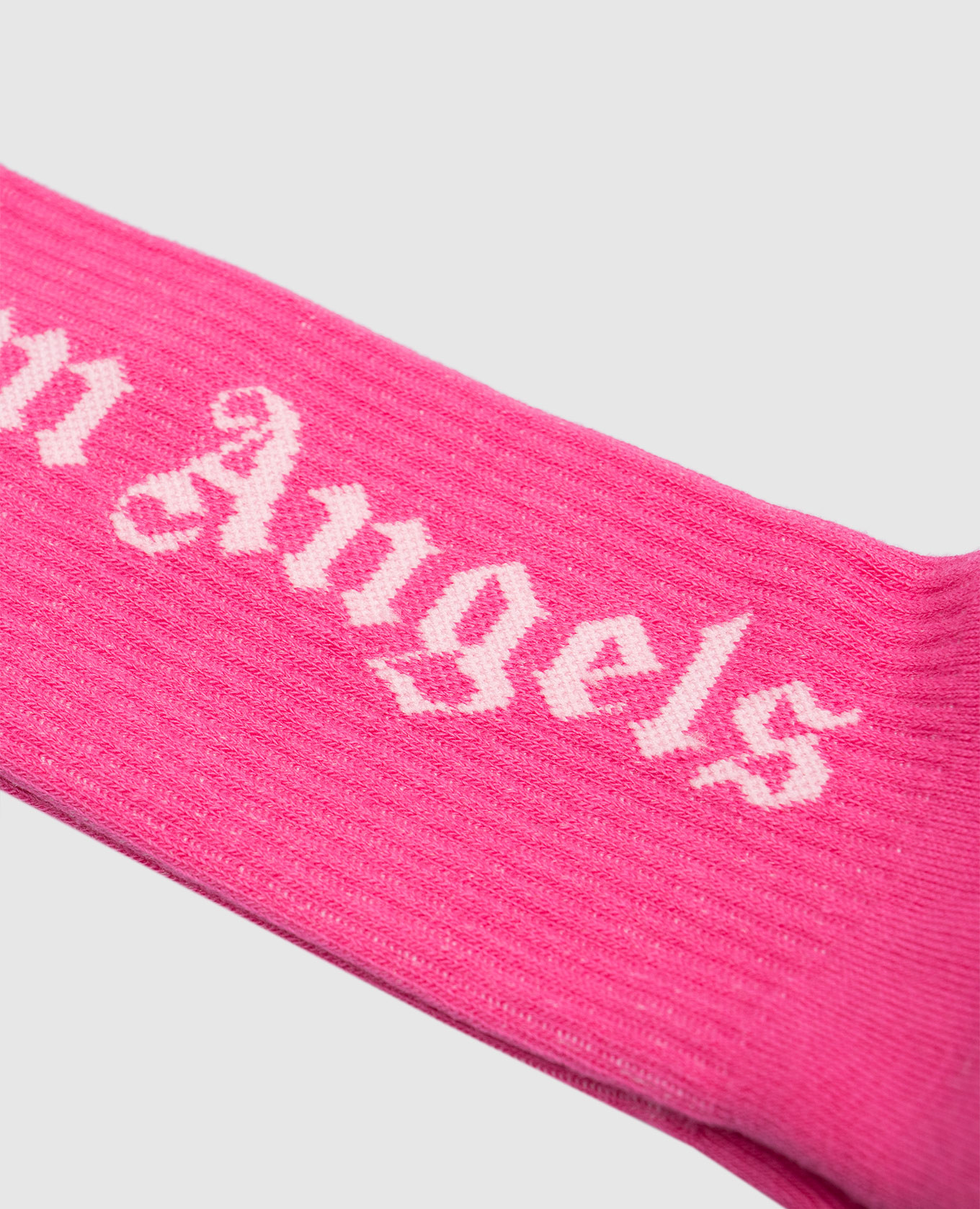 

Pink insulated socks with a logo pattern Palm Angels