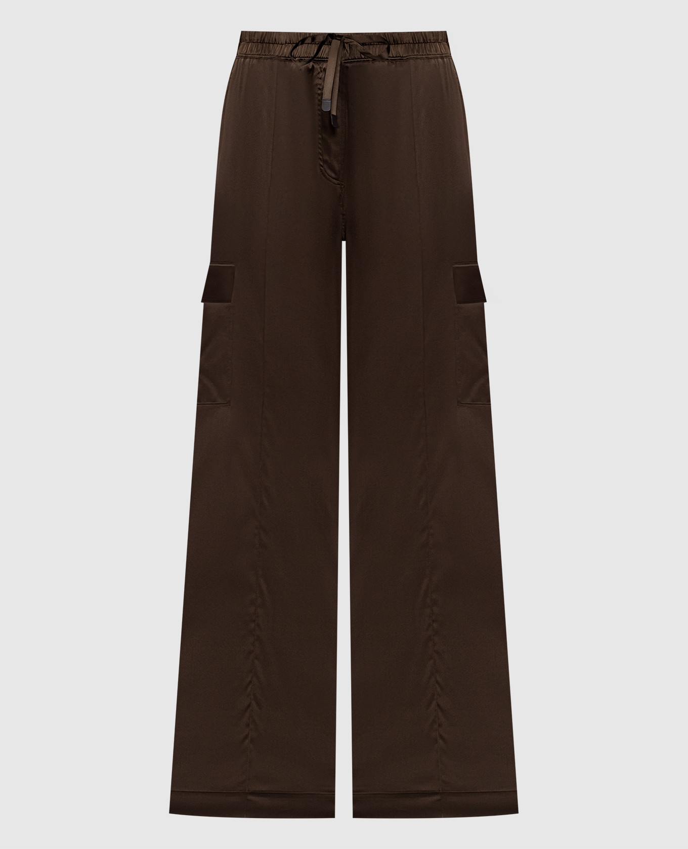 

Brown silk cargo pants Tom Ford