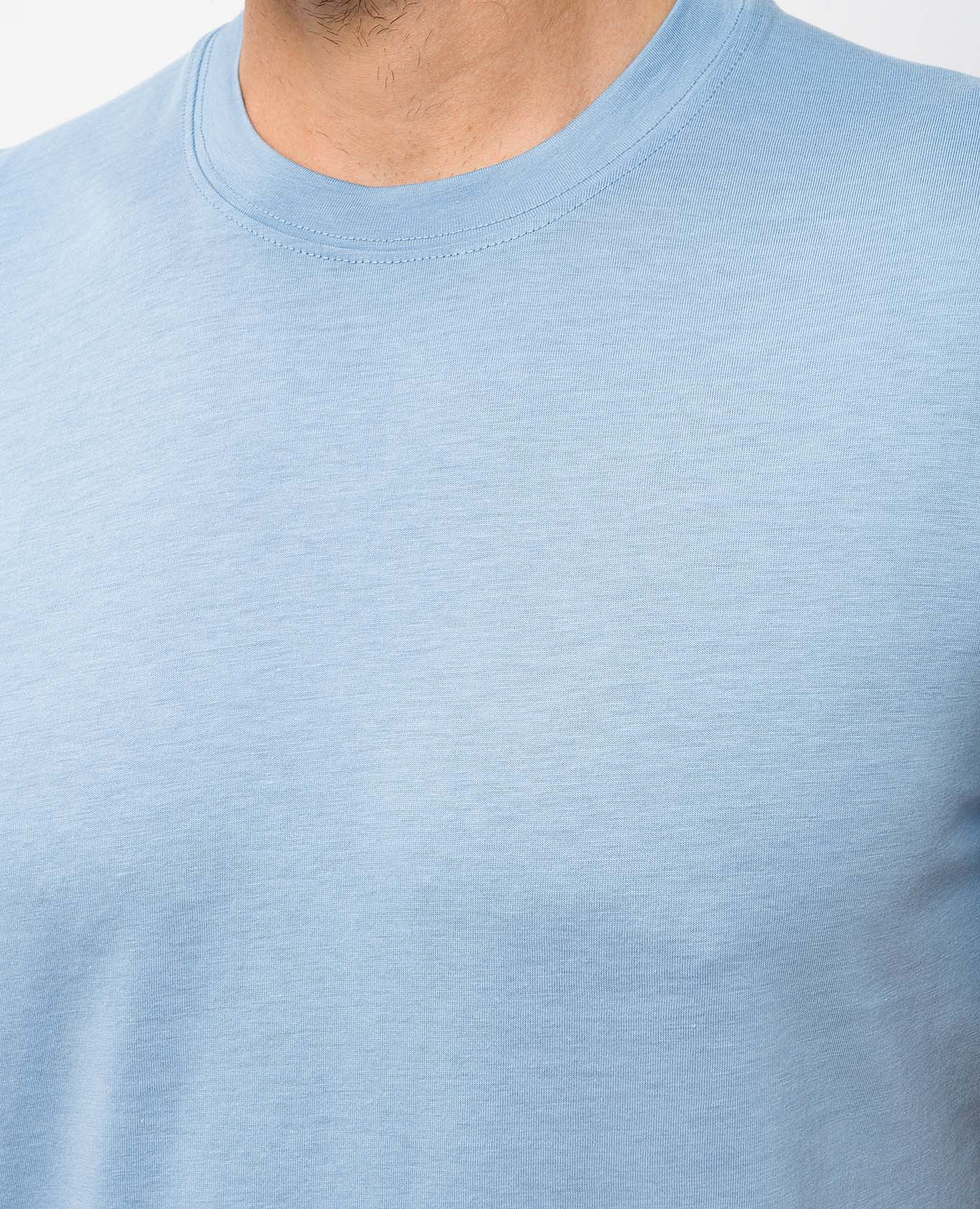 

Blue T-shirt with monogram logo Tom Ford, Light blue