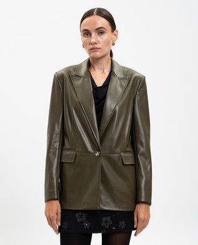 Twinset Khaki jacket with logo 252LI2EAA