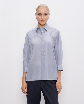Peserico Gray shirt with silk A0615407289