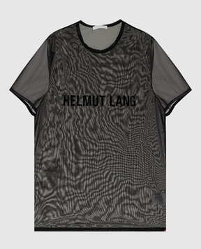 Helmut Lang Black t-shirt with logo print O04HM501