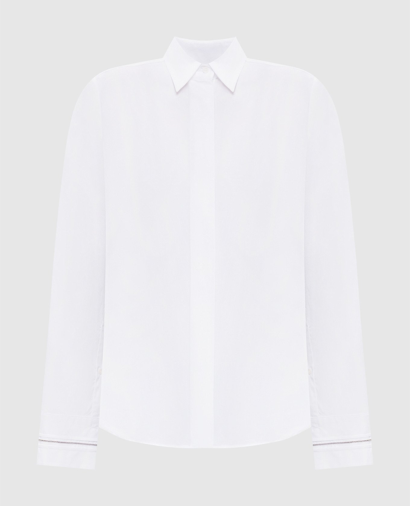 

White shirt with a monil chain Peserico