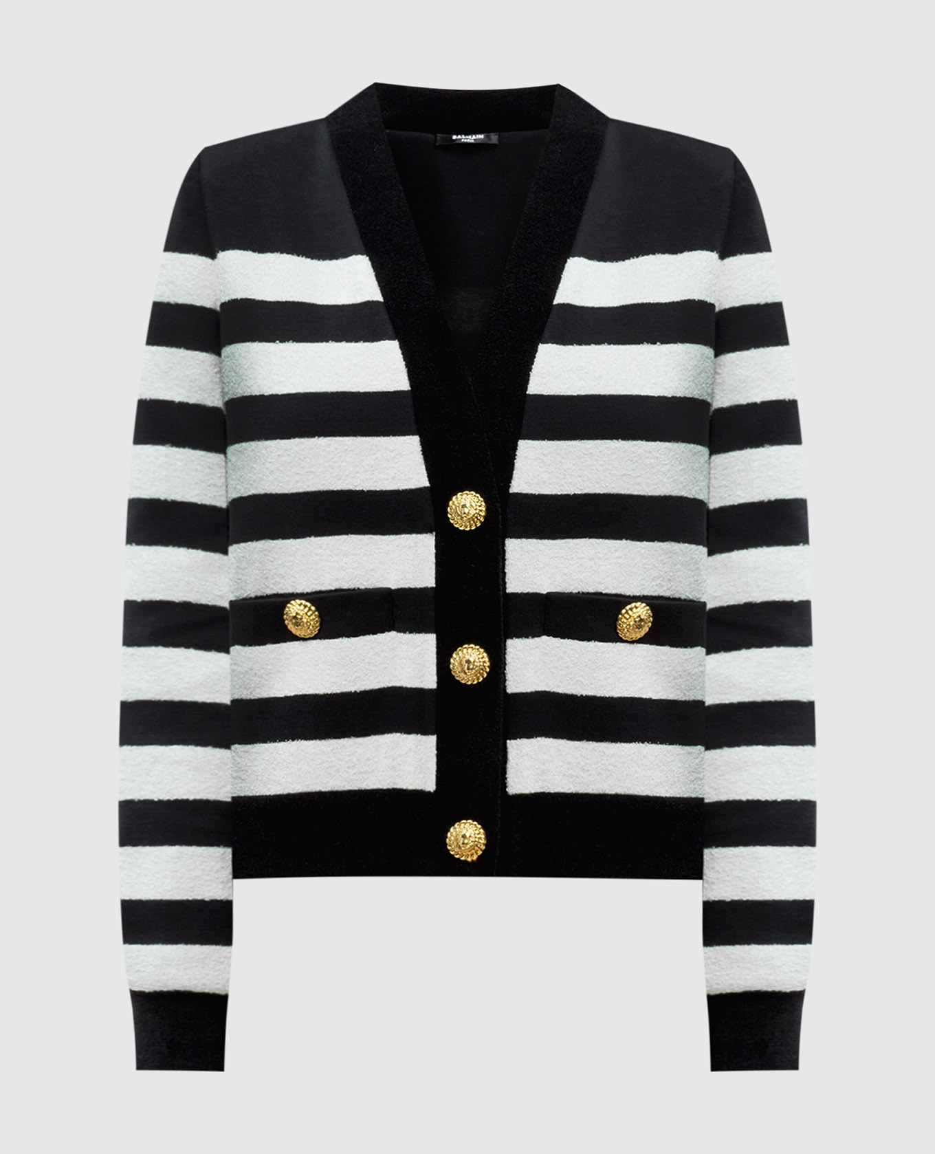 

Black striped cardigan Balmain