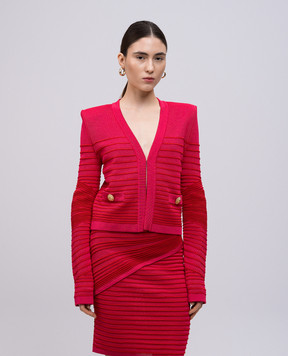 Balmain Pink patterned cardigan EF0SK257KI38