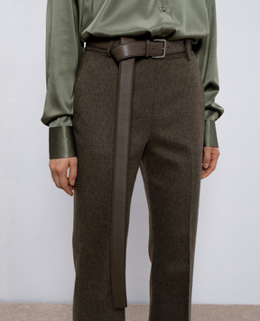 Ermanno Scervino Khaki leather belt D453T725SYI