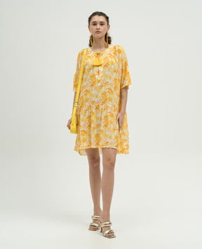 Vilebrequin White dress in TAHITI FLOWERS print FVOAX403