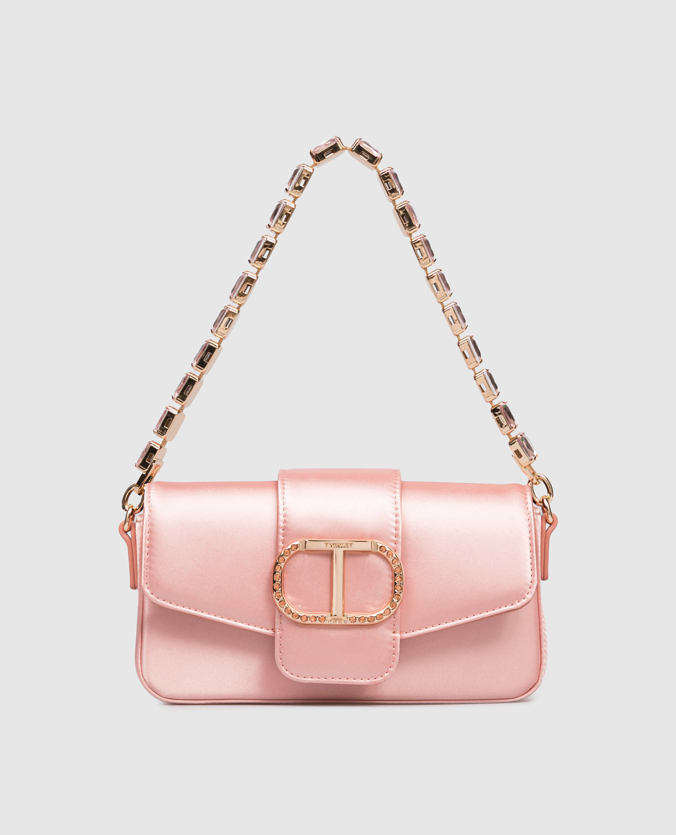 

Pink cross-body bag with crystals Twinset