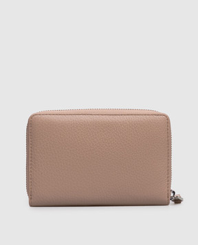 Gianni Chiarini Beige leather wallet with logo print PF5043GRNОЗ25