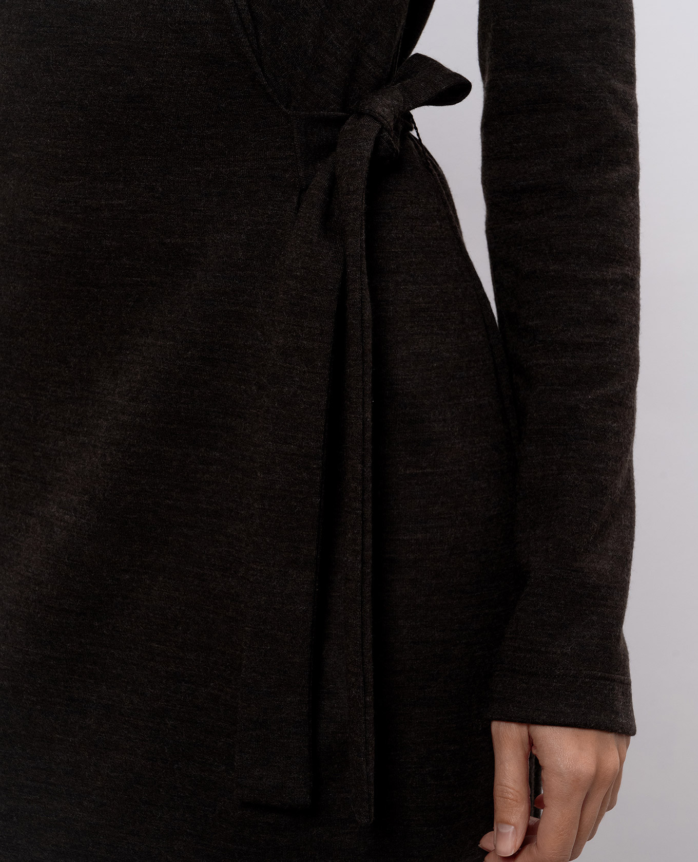 Brown midi dress with wool Peserico 5