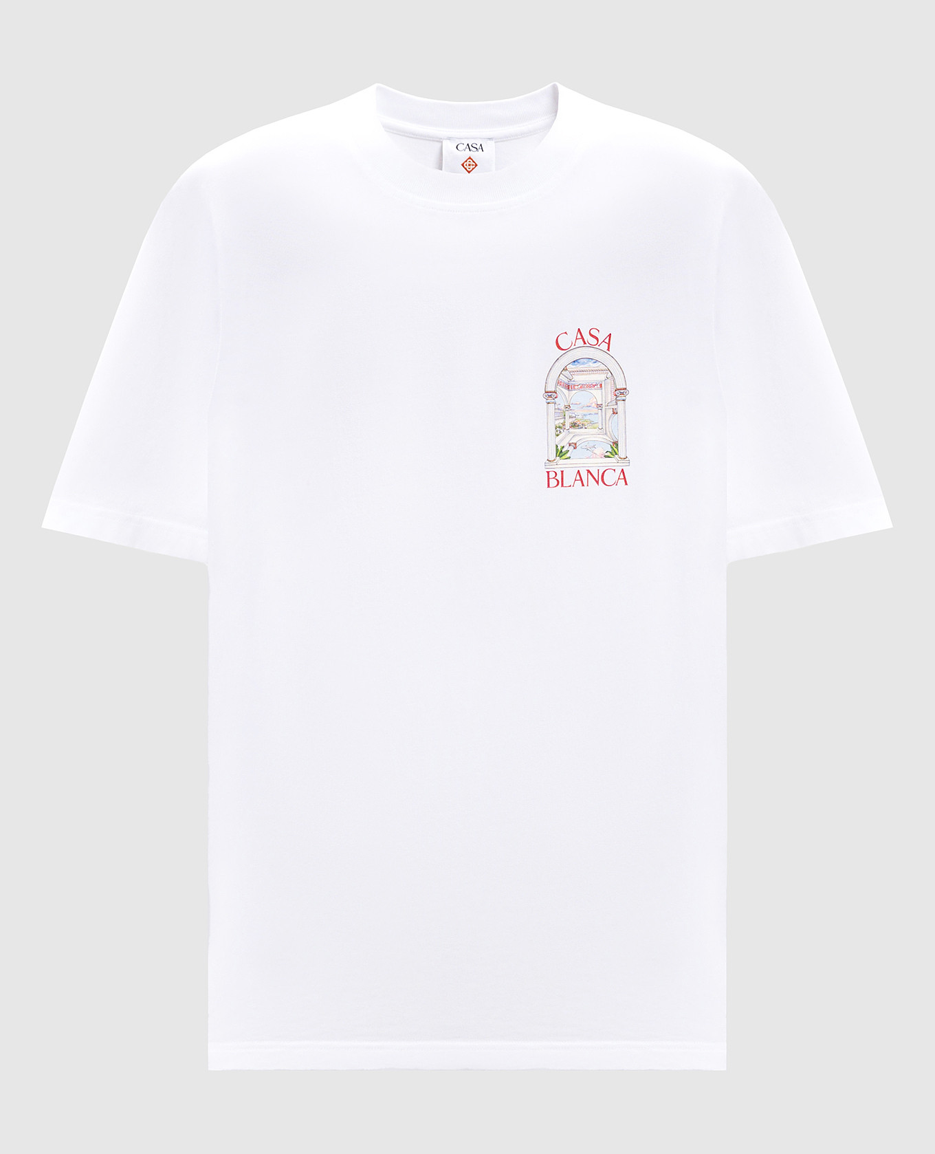 

White T-shirt with LE PASSAGE print Casablanca
