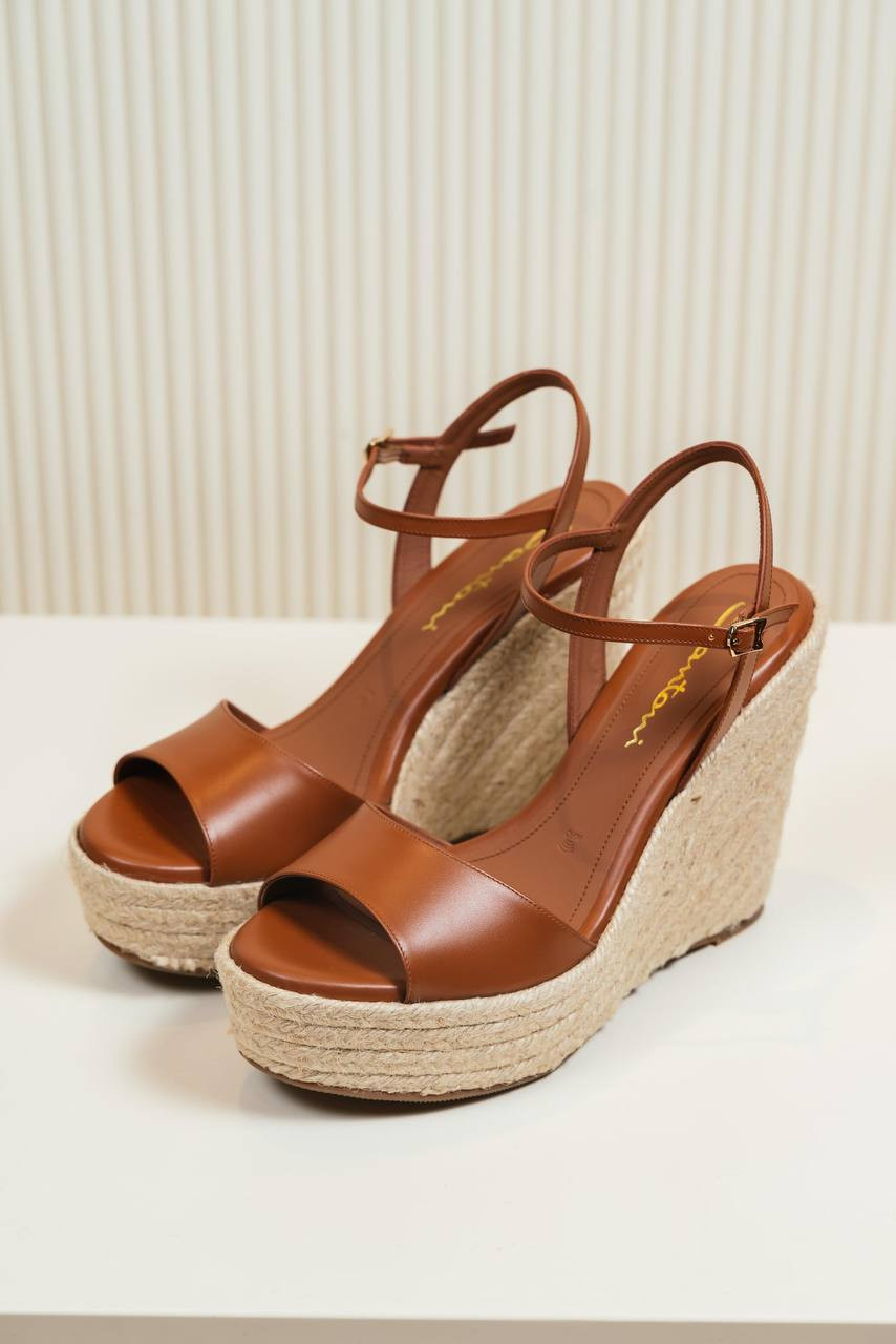 Brown leather sandals Santoni 6