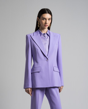 Michael Kors Georgina purple wool jacket DJA7750004