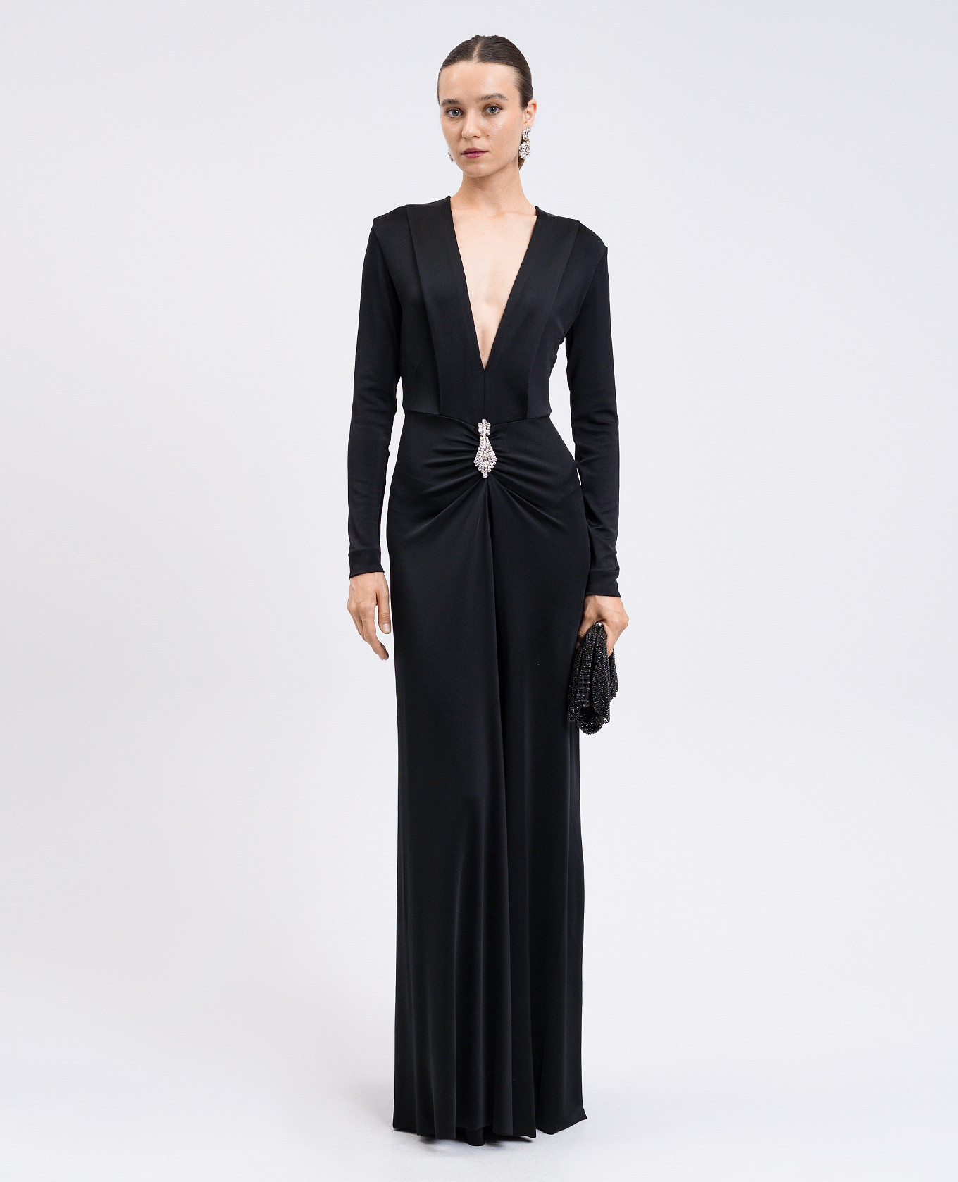 

Black dress with crystals Victoria Beckham