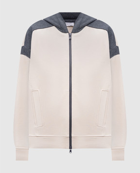 Brunello Cucinelli Beige sports jacket with monil chain MN05NVE306