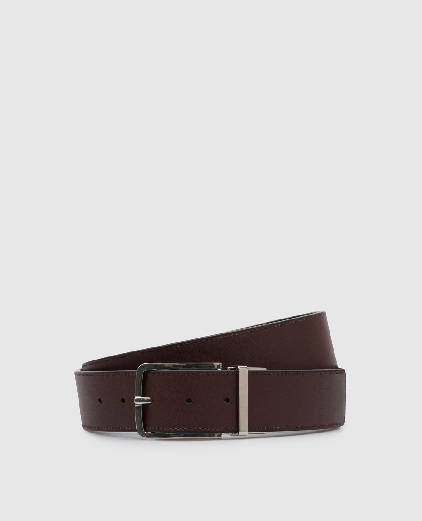 

Double-sided leather belt with Intrecciato weaving Bottega Veneta, White