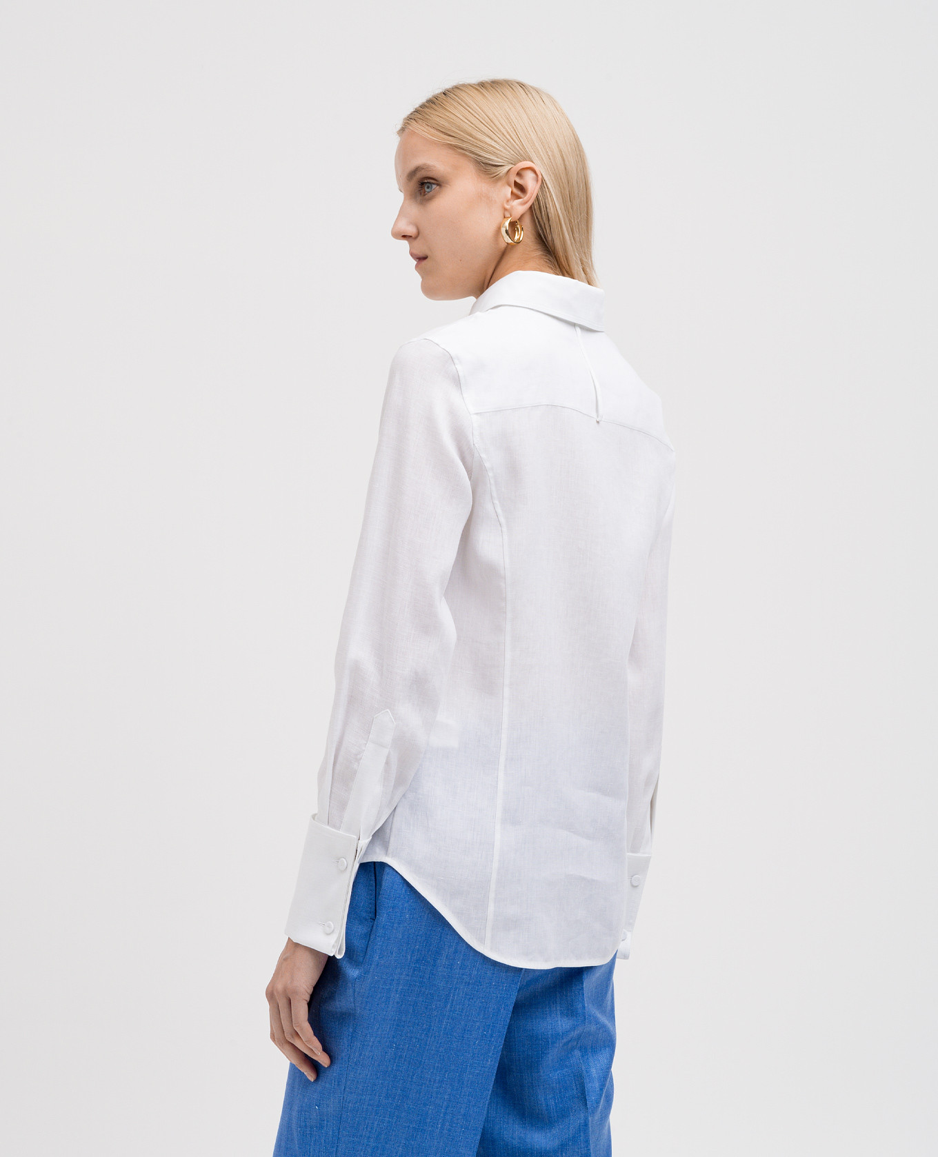 Albruna white linen shirt Gabriela Hearst 4
