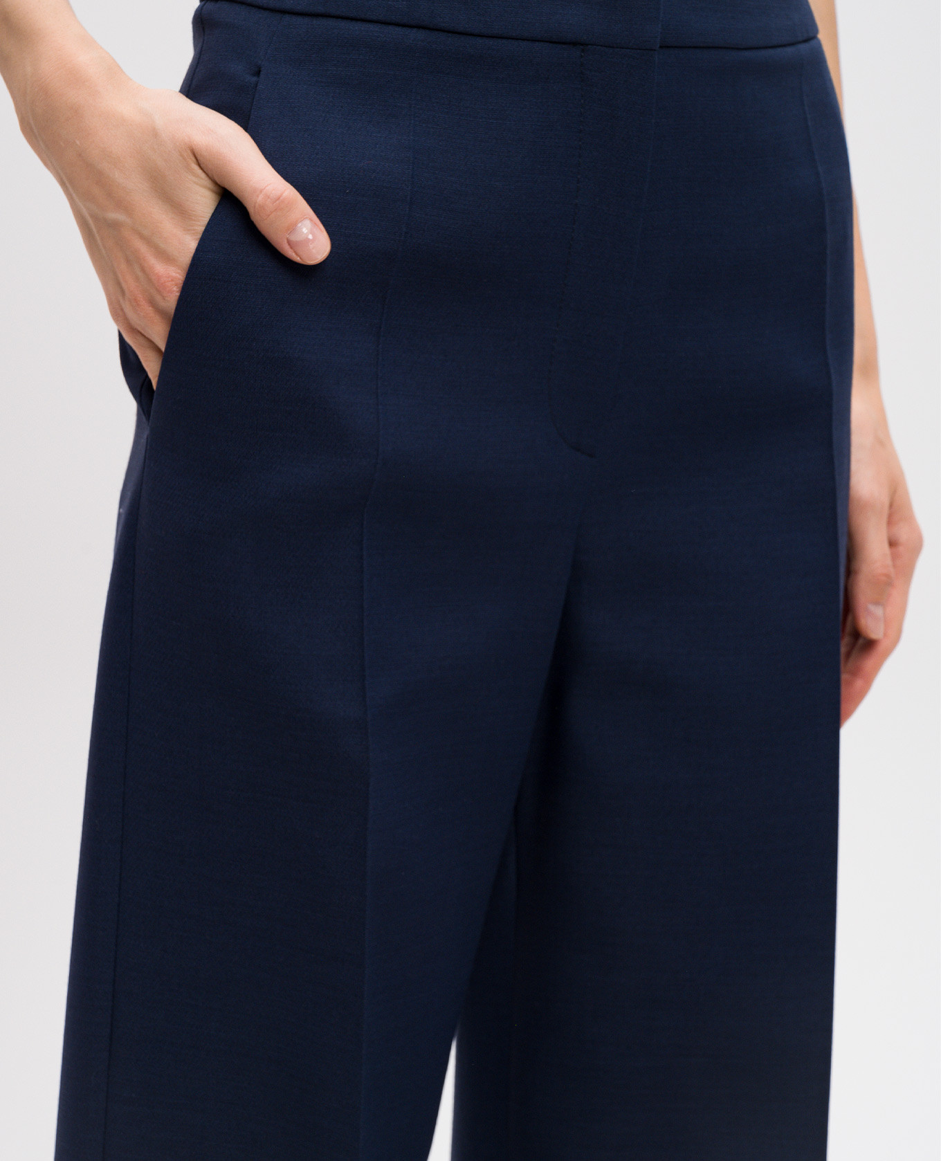 

Blue wool and silk trousers with lapels Valentino