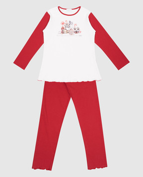 Story Loris Children's red pajamas with a print 17631810