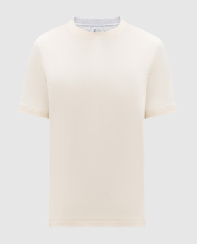 Brunello Cucinelli Yellow layered T-shirt M0B137427