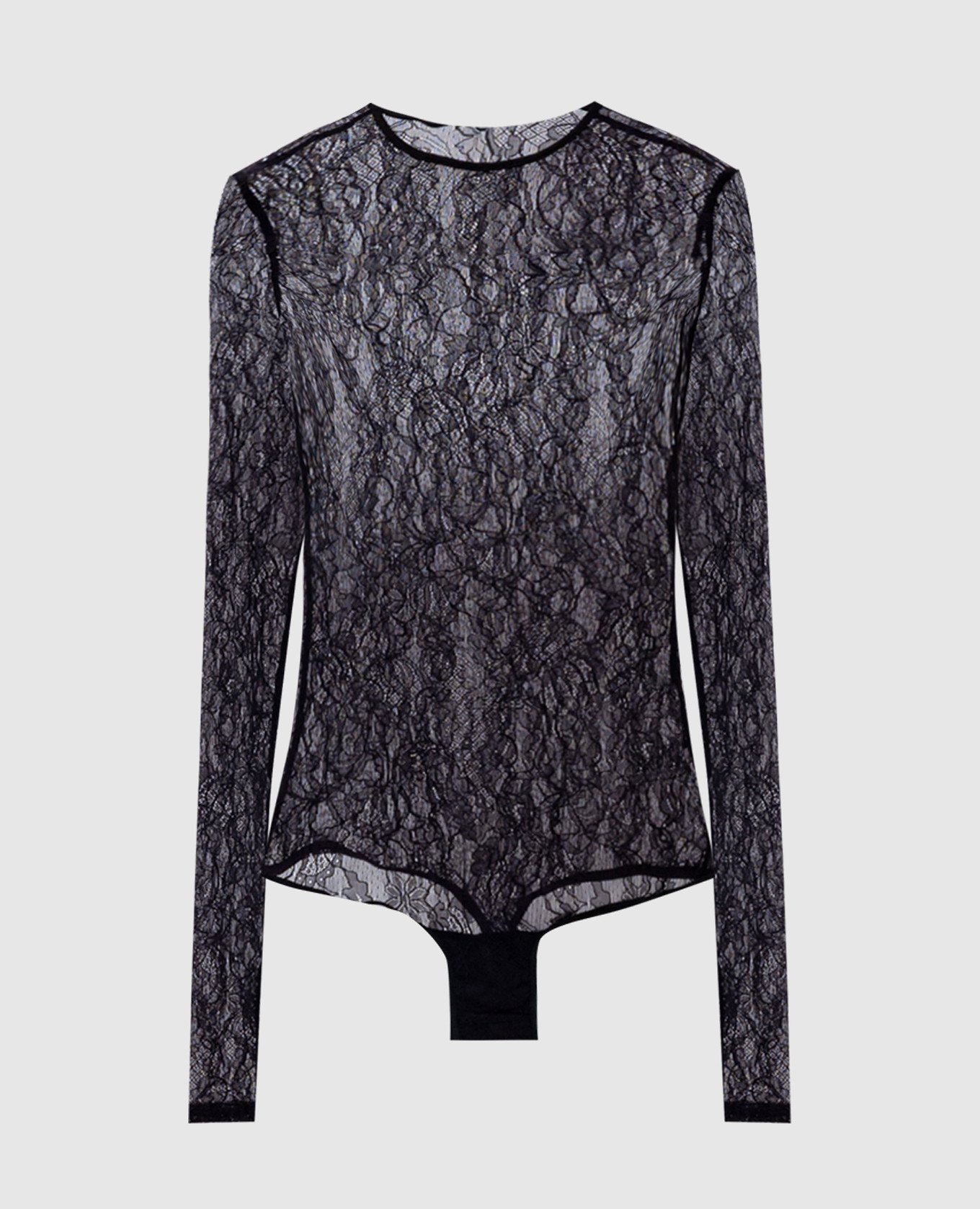 

Black lace bodysuit WARDROBE.NYC, Черный