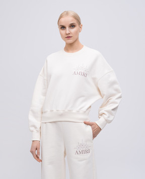 AMIRI Beige sweatshirt with logo print AWJYCW1021