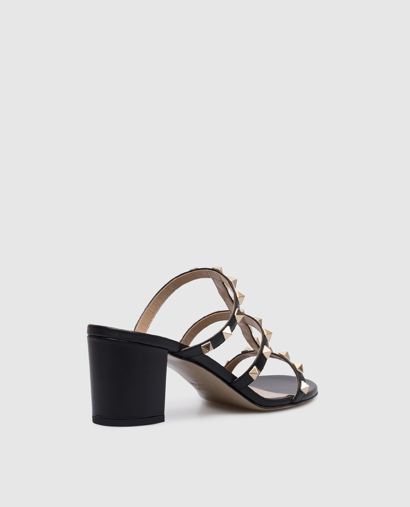 

ROCKSTUD black leather mules Valentino