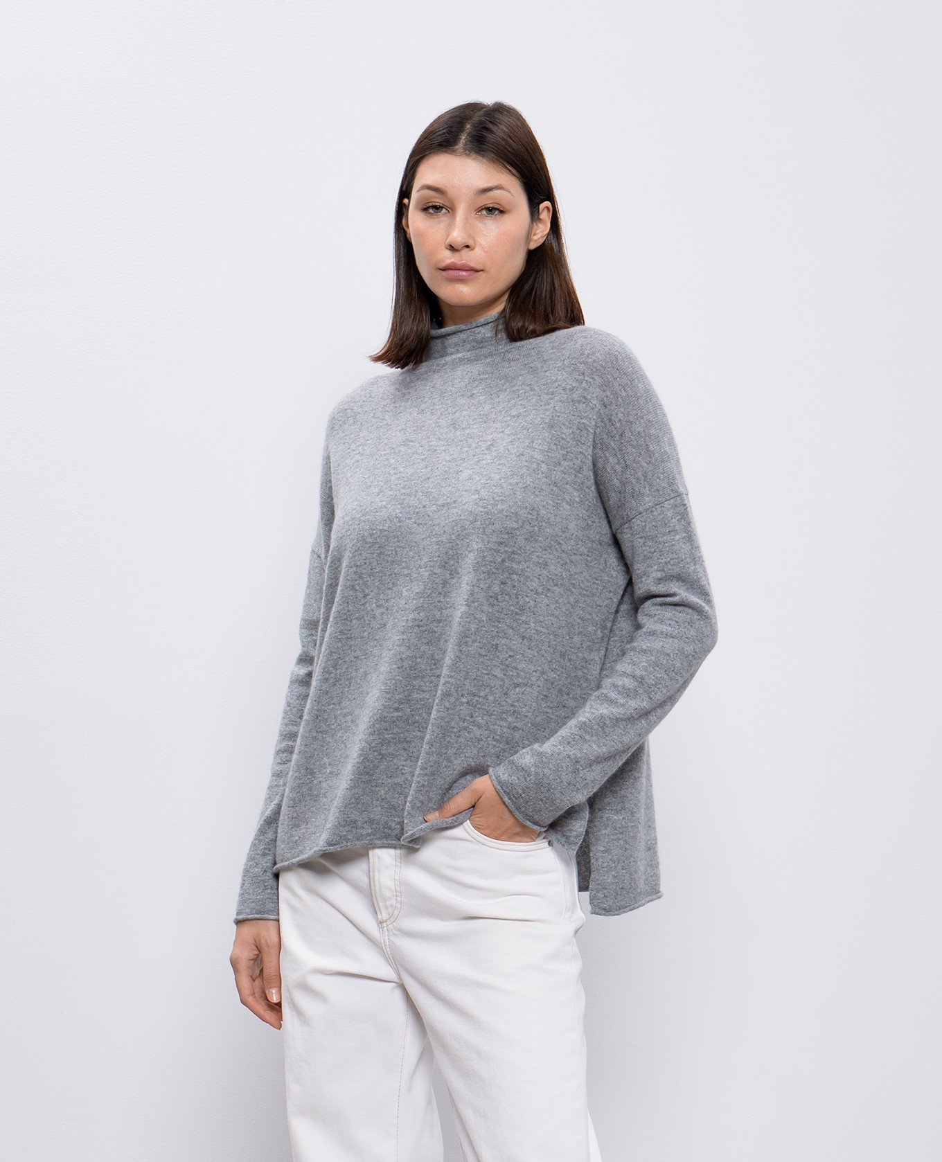 

Gray cashmere jumper Allude, Grey