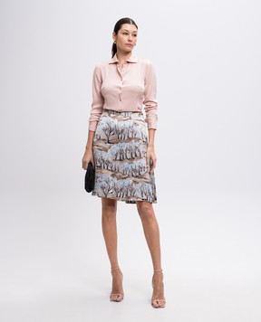 Ermanno Scervino Pink silk blouse D272K338HHP
