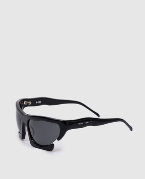 Heliot Emil Black sunglasses with logo print 1665P08