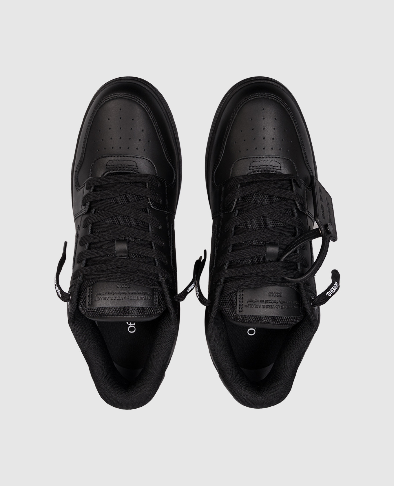 

Out Of Office black leather sneakers Off-White