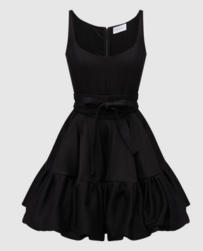 16Arlington Drina black mini dress with ruffles DMN632AW2501