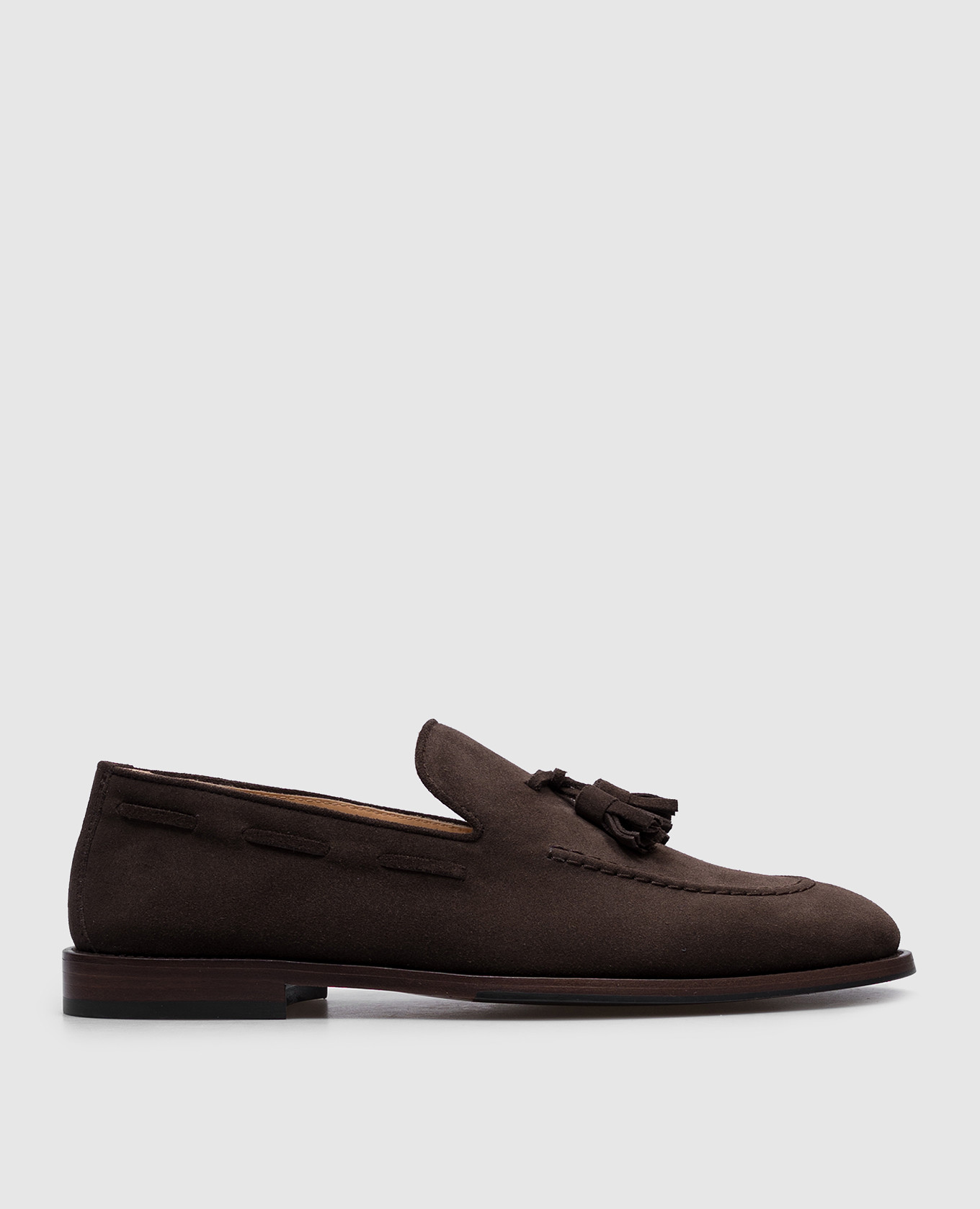 

Brown suede loafers with tassels Brunello Cucinelli