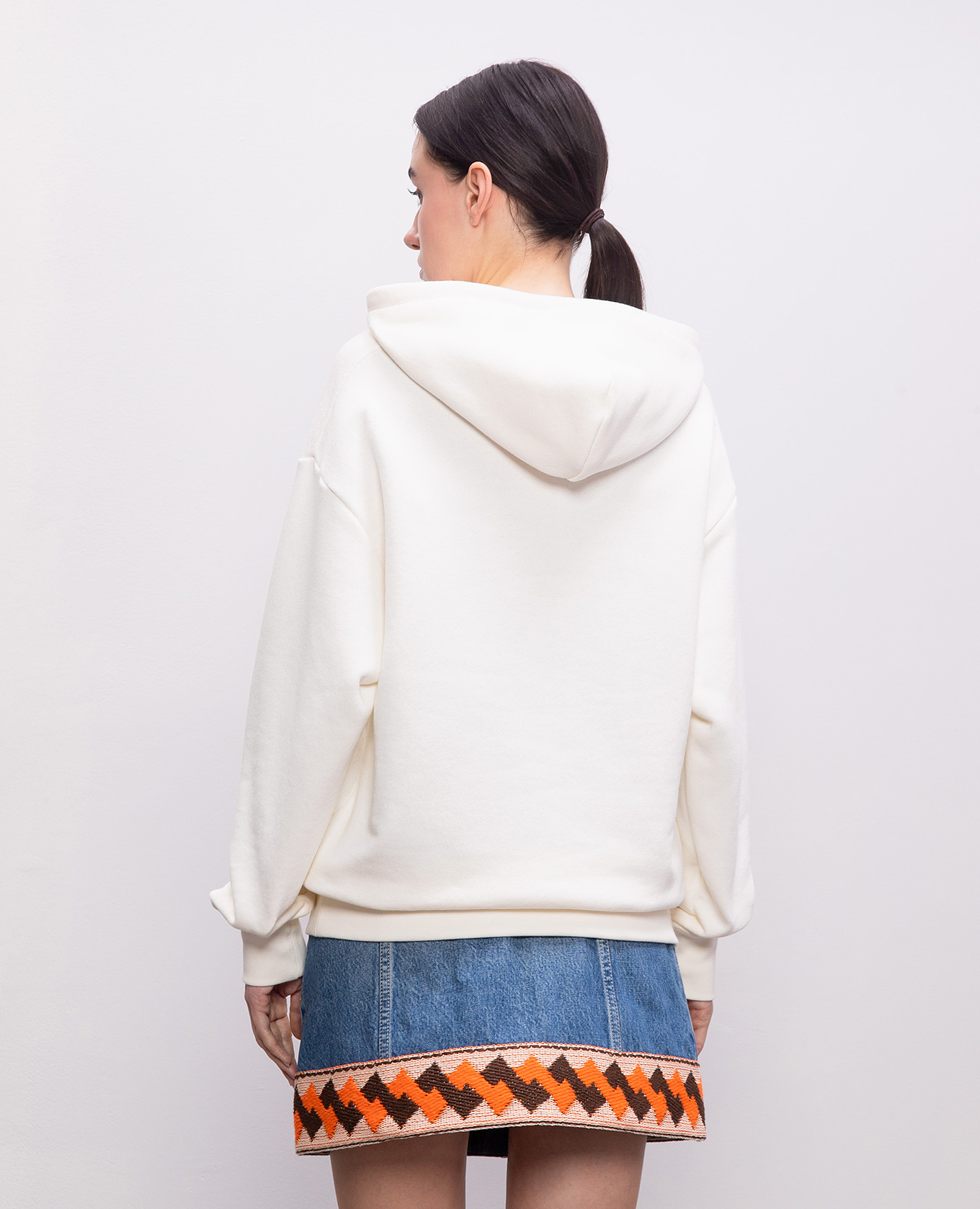 

White hoodie with logo print Valentino