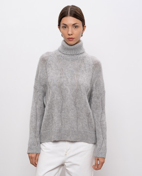 Peserico Gray alpaca wool sweater S99484F039217A