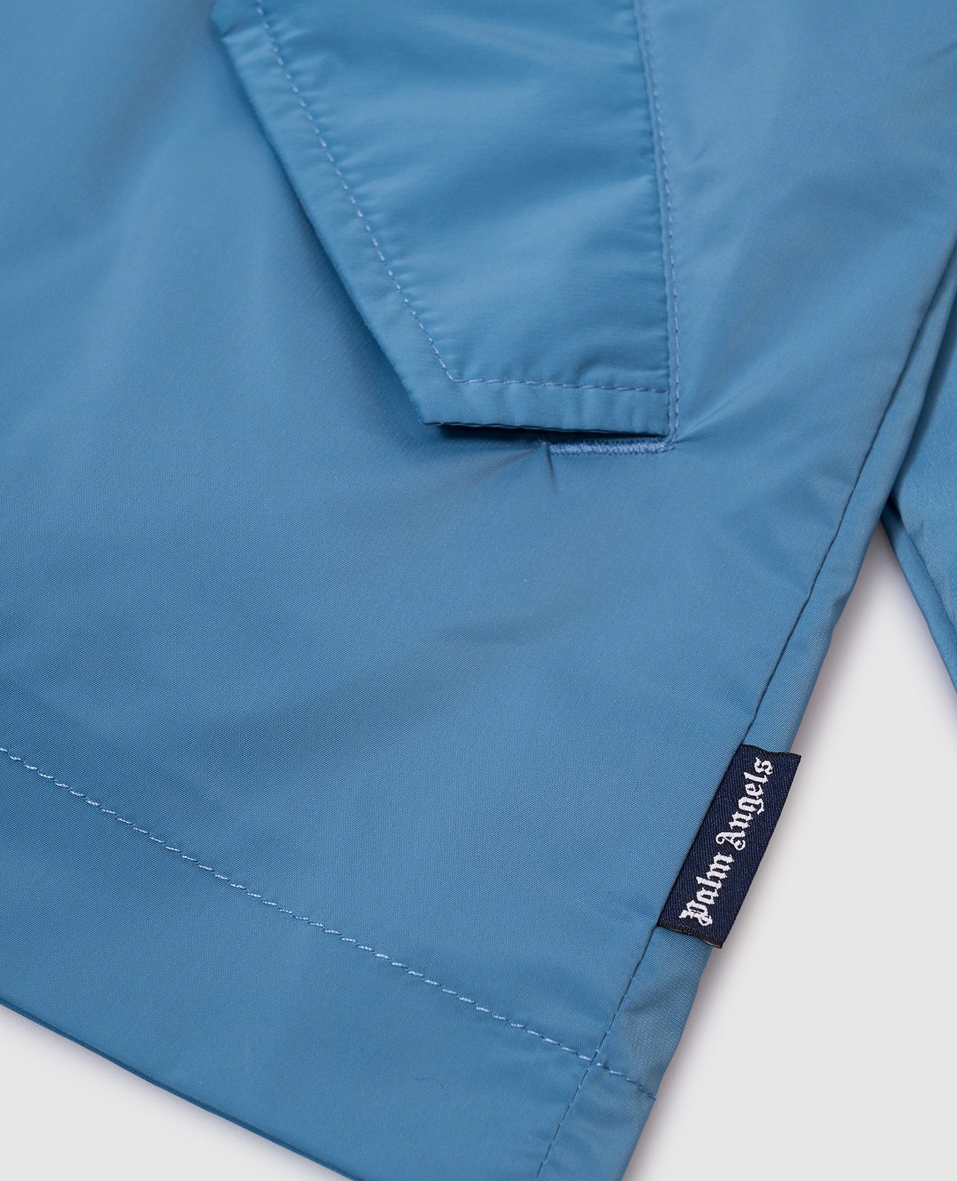 

Children's blue windbreaker with logo print Palm Angels