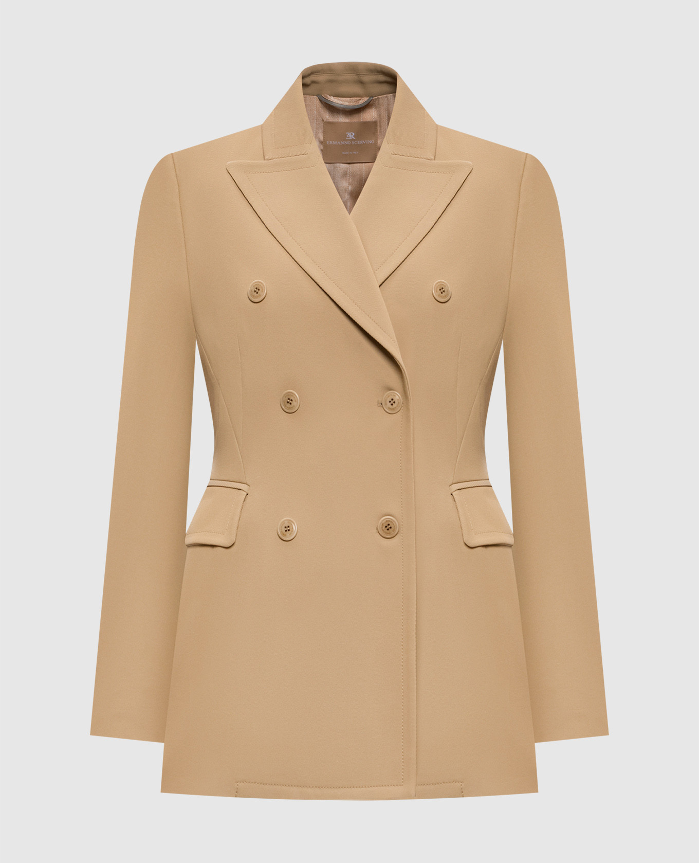 

Beige double-breasted jacket Ermanno Scervino